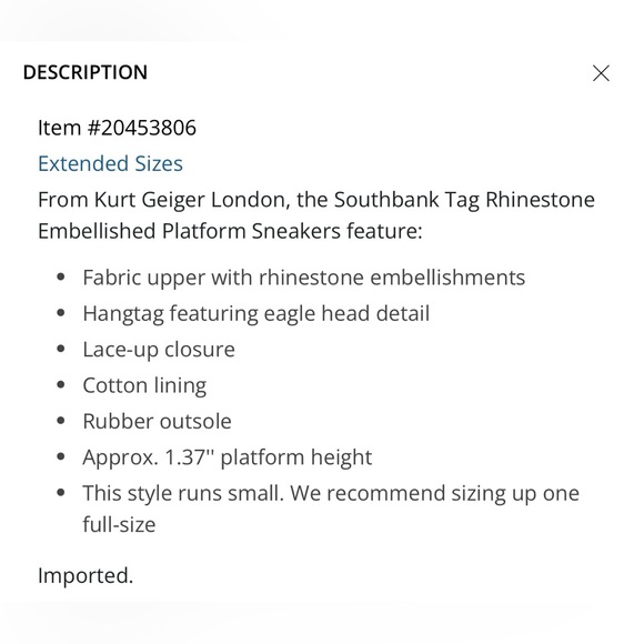 NWT: Kurt Geiger Women’s Southbank Tag Sneakers - Picture 7 of 7